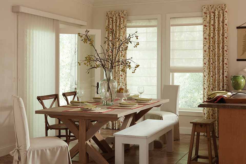 Bay Window Wear sells and installs verical window shades